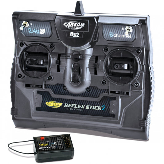 Carson FS Reflex Stick II 2.4 GHz 6CH Radio Transmitter with Receiver