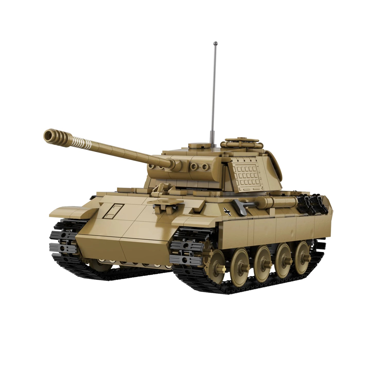 CaDA WW2 German Panther RC Tank Building Blocks Toy Set - 907PCS