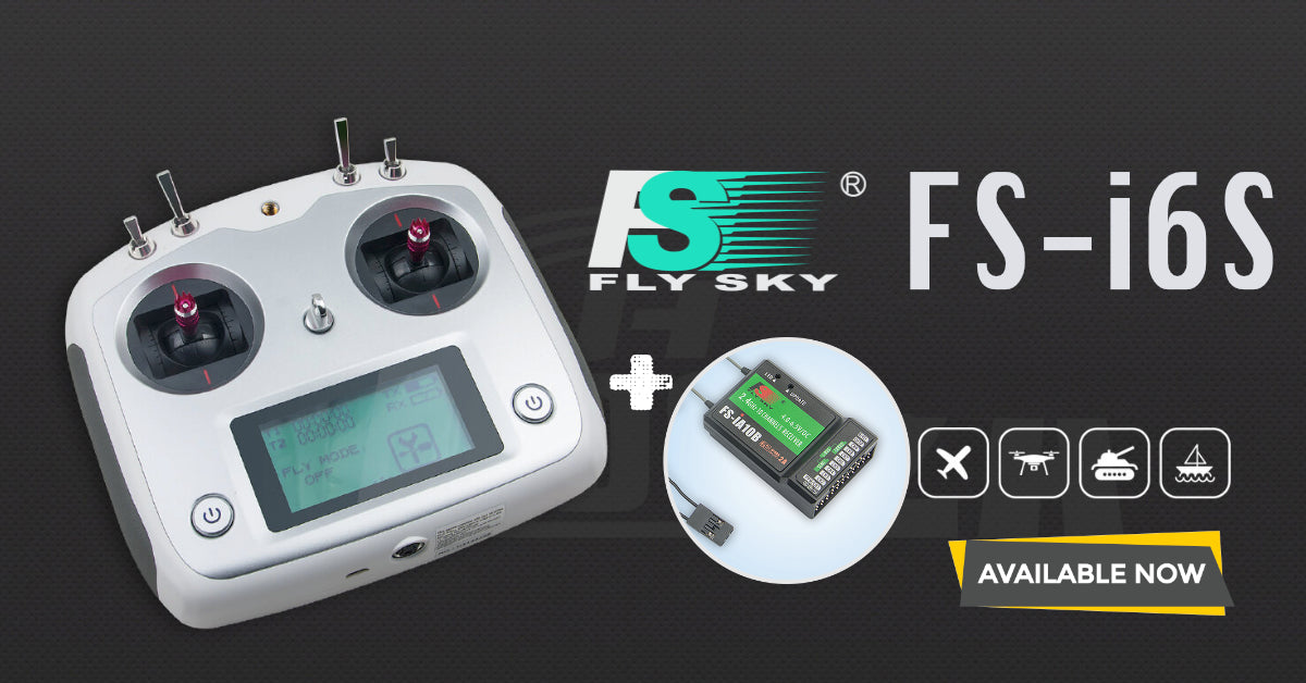 FlySky FS-I6S 2.4Ghz 10ch Radio Transmitter Now Available