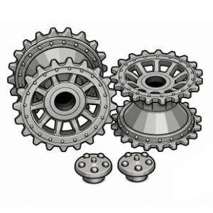 Heng Long Mato Taigen 1/16 RC Tank Drive Sprockets And Wheels