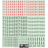 German WWII Armour - Tank Numbers in 1/35 Scale Waterslide Decal Sheet