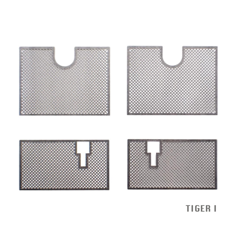 Photo Etched Grill/Mesh Screen Set for 1/16 Heng Long 3818, Taigen or Tamiya Tiger I