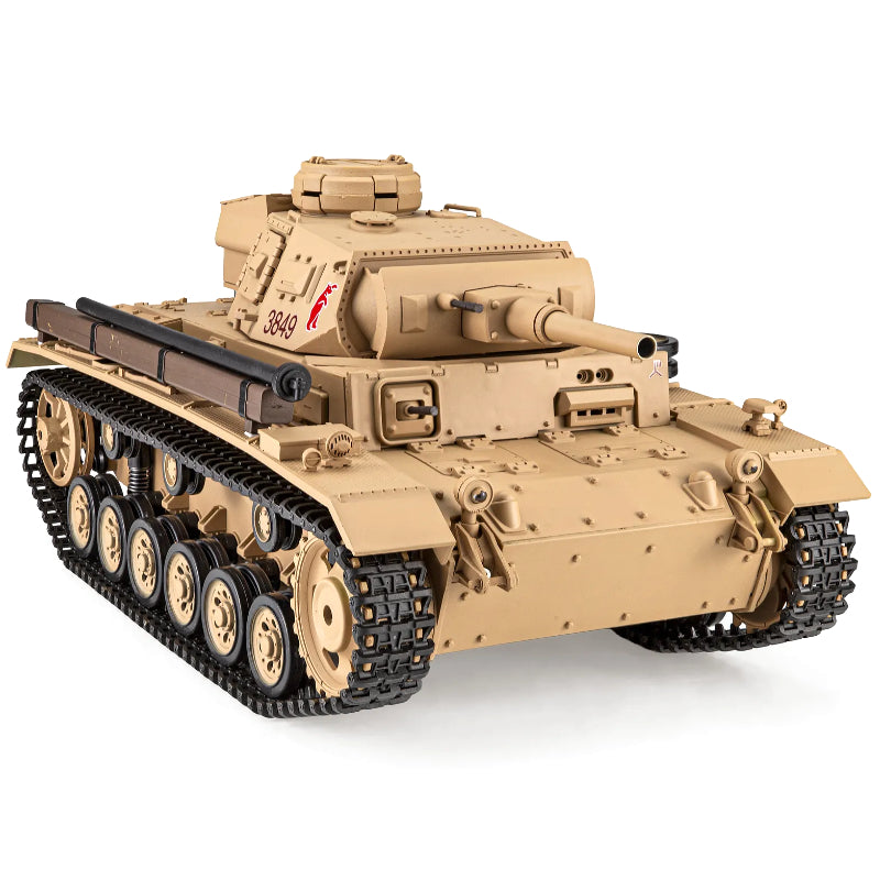 Heng Long 1/16 Scale German Panzer III Ausf. H Remote Control (RC) Battle Tank