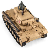 Heng Long 1/16 Scale German Panzer III Ausf. H Remote Control RC Battle Tank