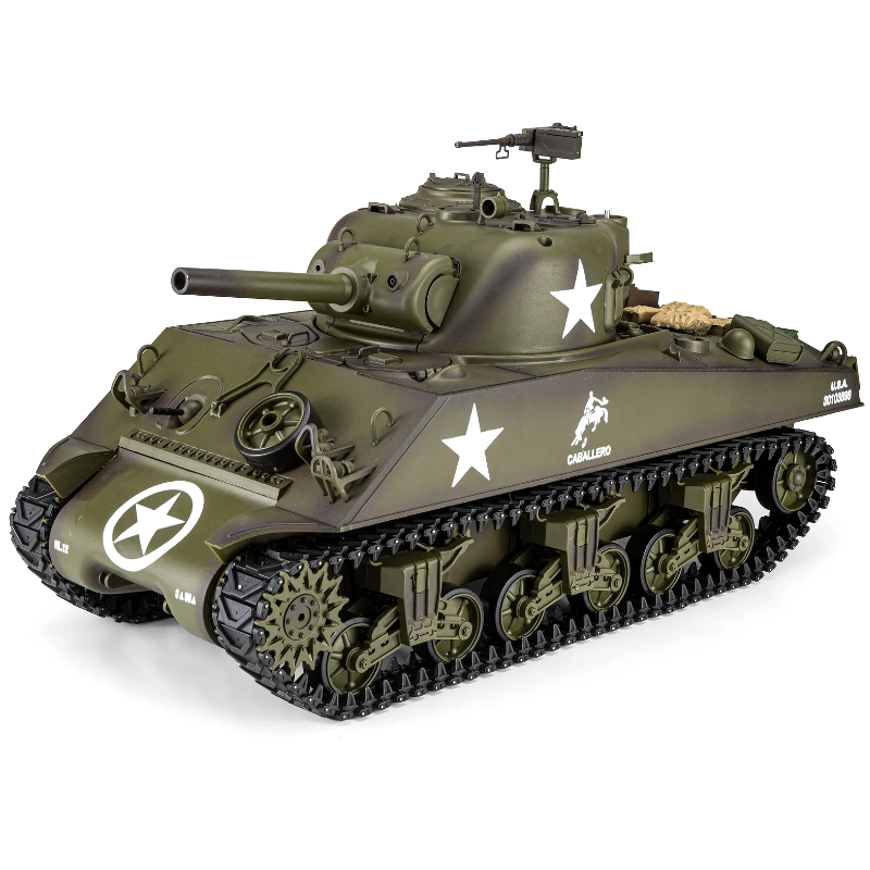 Heng Long 1/16 Scale USA M4A3 Sherman Remote Control RC Battle Tank