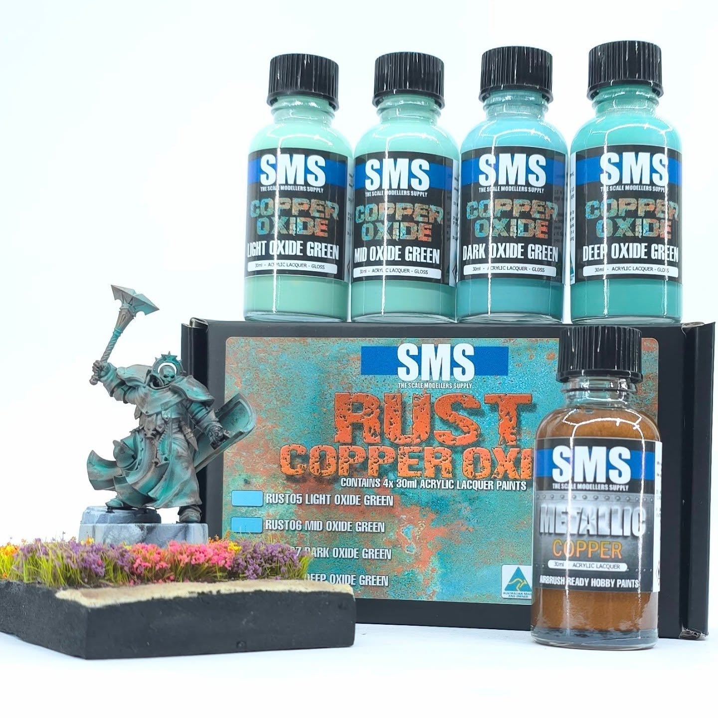 SMS Paint Rust Copper Oxide Acrylic Lacquer Colour Set