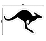 Australian Army ADF Fighting Kangaroo Sticker Black - Right