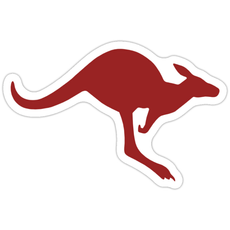Australian Army ADF Fighting Kangaroo Sticker Red - Right