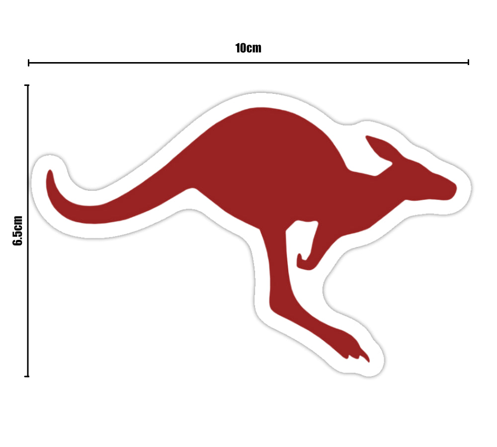 Australian Army ADF Fighting Kangaroo Sticker Red - Right