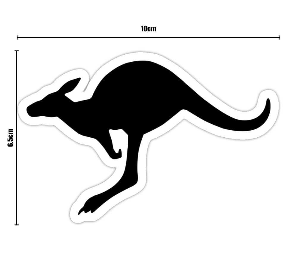 Australian Army ADF Fighting Kangaroo Sticker Black