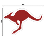 Australian Army ADF Fighting Kangaroo Sticker Red