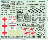 Australian Army ADF 1/35 ASLAV Markings Waterslide Decal Sheet #1 Standard