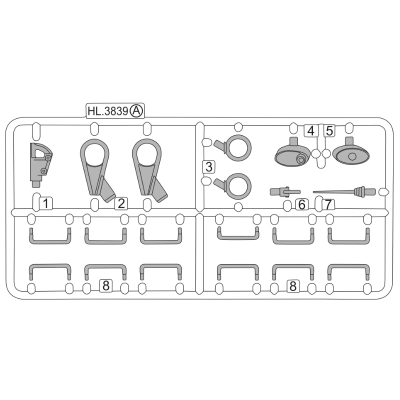 Heng Long M41 Bulldog Accessory Sprue A For 1/16 RC Tank Parts 1-8