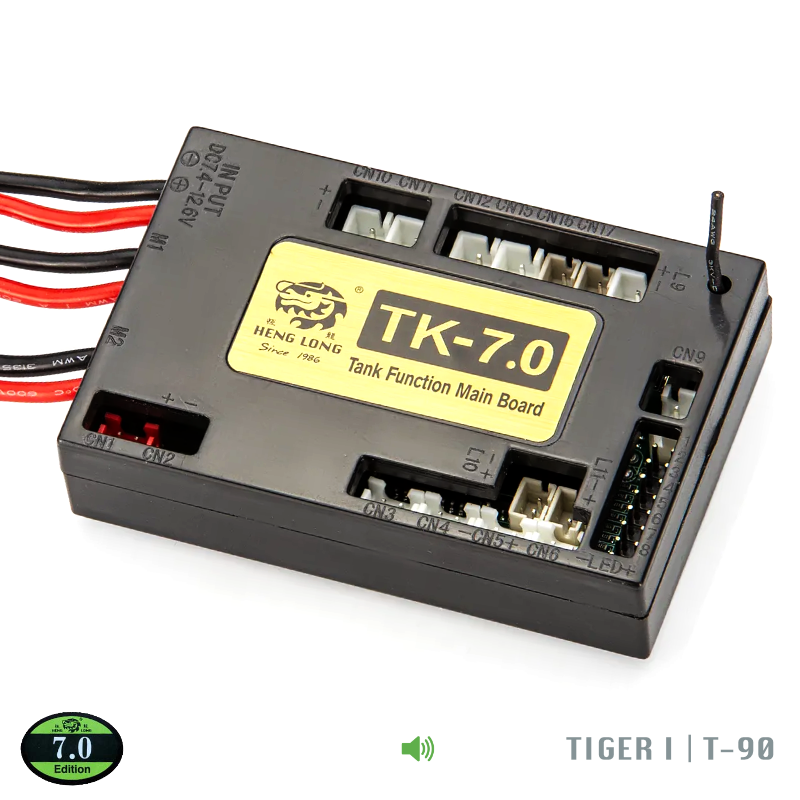 Heng Long TK7.0 Version Multi Function Main Board 2.4GHz for 1/16 RC Tank T90/Tiger I Sounds