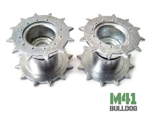 Metal Drive Wheels Sprocket Pair For Heng Long 1/16 M41 Walker Bulldog RC Tank 3839 MT005s