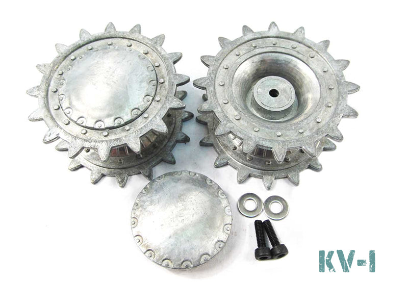 Metal Drive Wheels Sprocket Set For Heng Long 1/16 Russian KV-1 KV-2 RC Tank 3878 MT013s