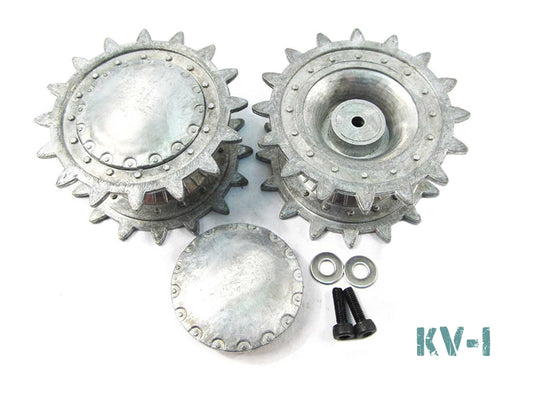Metal Drive Wheels Sprocket Set For Heng Long 1/16 Russian KV-1 KV-2 RC Tank 3878 MT013s