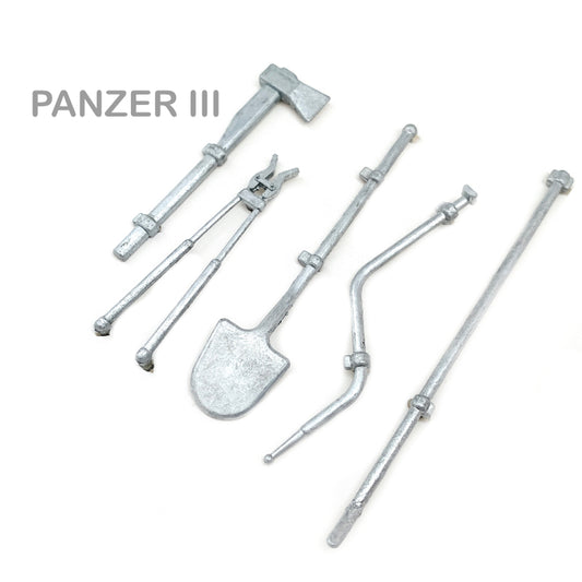 Metal Tool Set For Heng Long 1/16 Scale Panzer III RC Tank MT089