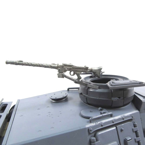 Metal Cupola Mounted MG34 Style Machine Gun For Heng Long Taigen 1/16 Panzer III RC Tank MT090
