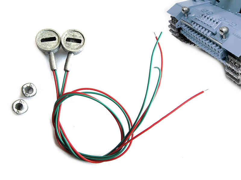 Mato Metal Headlight With LED Set For Heng Long 1/16 Panzer III RC Tank MT145