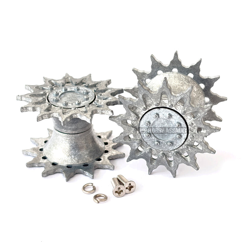 Mato Metal Drive Wheels Sprocket Set for 1/16 Heng Long M4 Sherman RC Tank 3898 MT156s