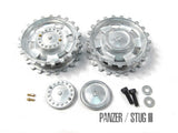 Metal Drive Wheels Sprocket Set For 1/16 Heng Long & Mato Panzer III MT159