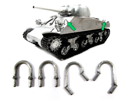 Metal Upper Hull Handrails For 1/16 Mato or Heng Long M4 Sherman RC Tank MT169