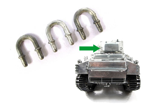 Metal Turret Handrails For 1/16 Mato M4A3 Sherman RC Tank MT170