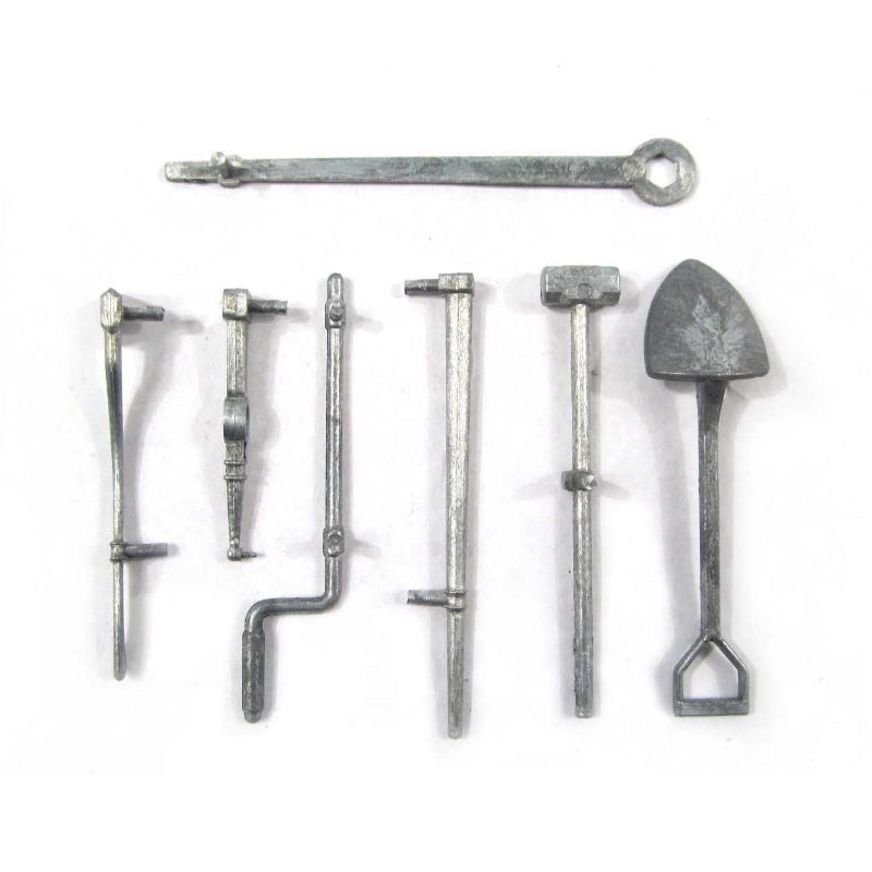 Metal Tool & Accessory Set for 1/16 M4 Sherman RC Tank MT182