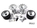 Metal Drive Wheels Sprockets And Idlers For Heng Long 1/16 M1A2 Abrams MT199