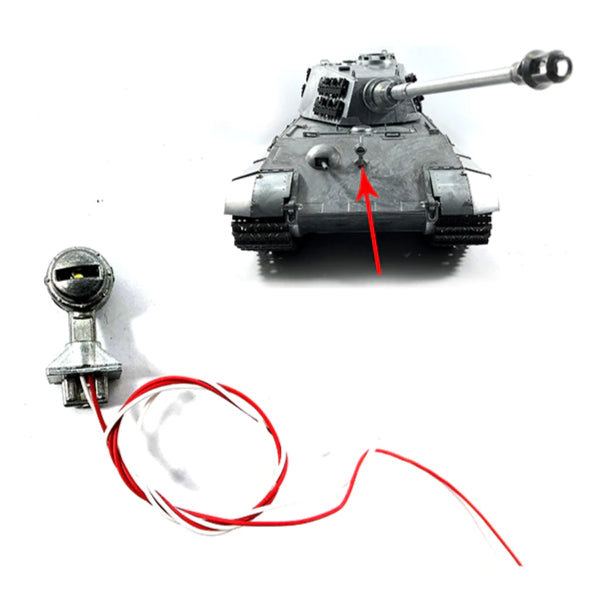 MATO Metal Headlight With LED For 1/16 King Tiger RC Tank MT252