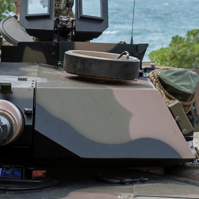 Spare Turret Mounted Road Wheel For 1/16 M1 Abrams Tank - Resin