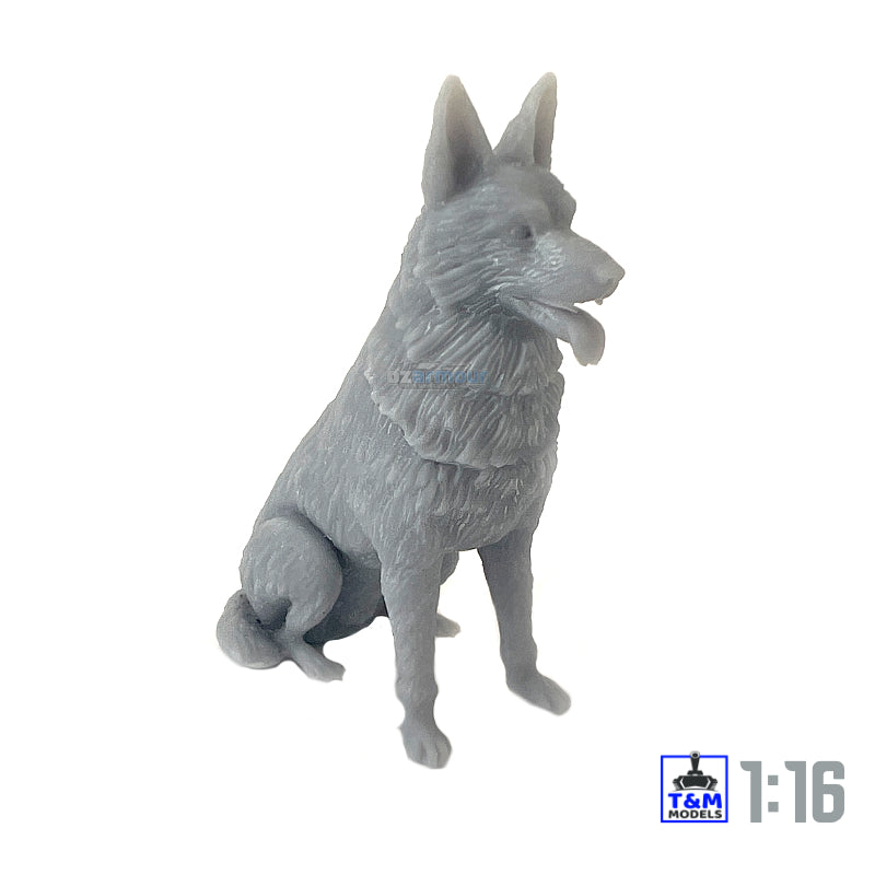 1/16 Resin German Shepherd Dog - Sitting OAR16007