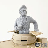 1/16 Resin German Tank Commander Half Body Figure For RC Tank OAR16100