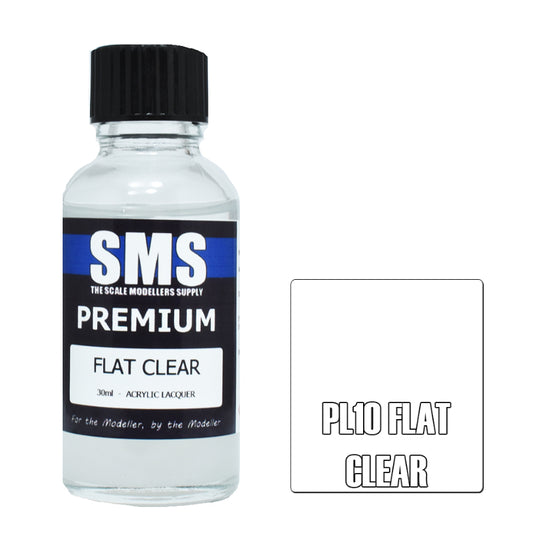 SMS Paint Flat Clear 30ml PL10 Premium Lacquer