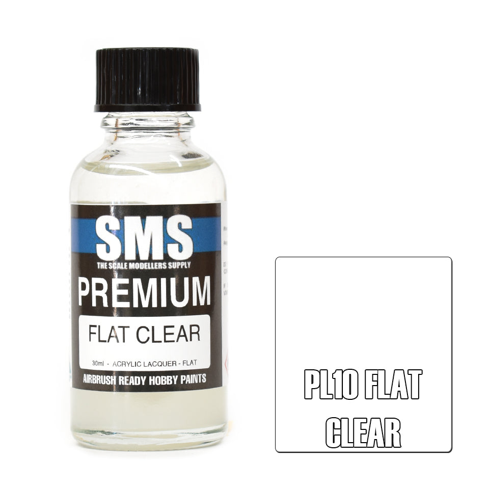 SMS Paint Flat Clear 30ml PL10 Premium Lacquer