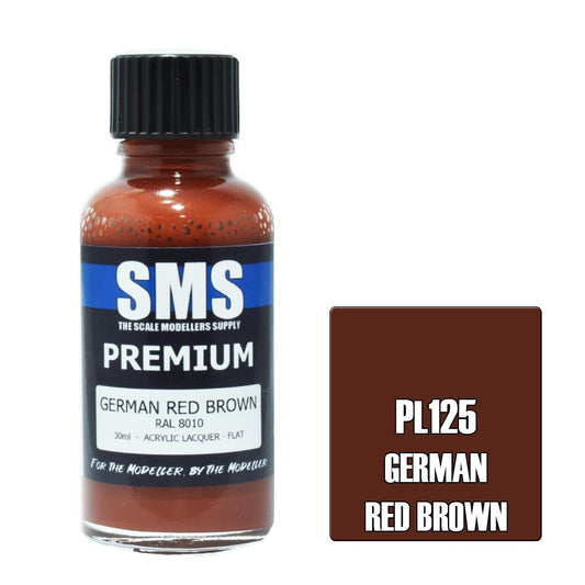 SMS Paint German Red Brown RAL8010 30ML PL125 Premium Lacquer Paint