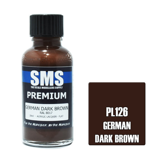 SMS Paint German Dark Brown SCHOKOBRAUN RAL 8017 30ML PL126 Premium Lacquer