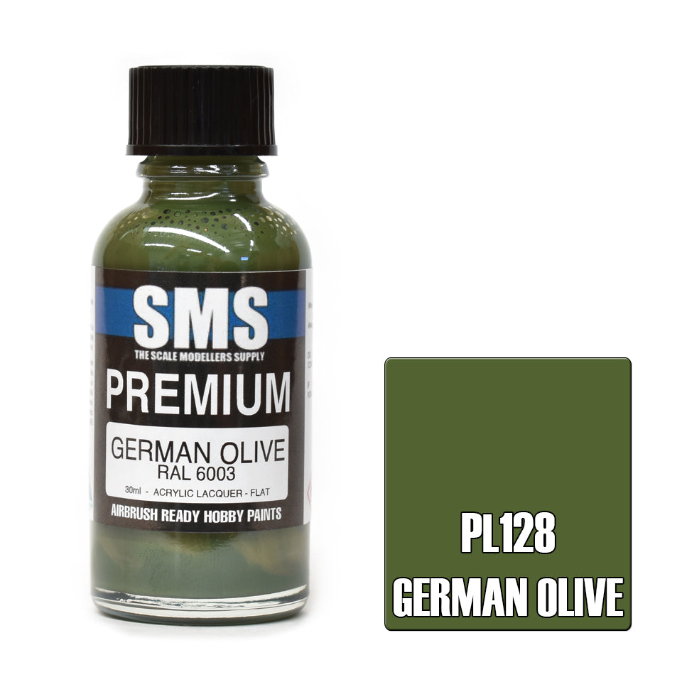SMS Paint German Olive RAL 6003 30ML PL128 Premium Lacquer Paint