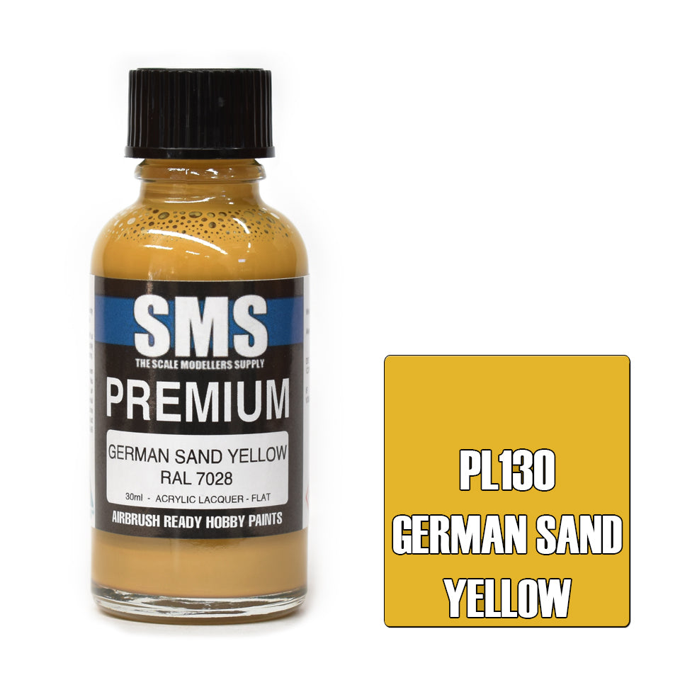 SMS Paint German Sand Yellow (Late War) RAL 7028 30ML PL130 Premium Lacquer Paint