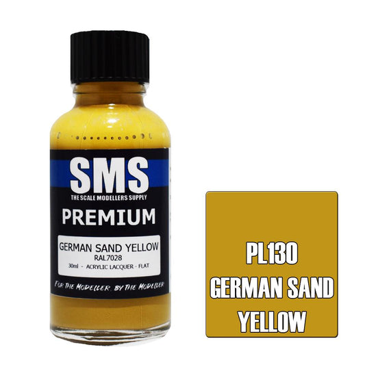 SMS Paint German Sand Yellow (Late War) RAL 7028 30ML PL130 Premium Lacquer Paint