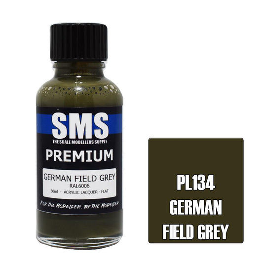 SMS Paint German Field Grey Feldgrau RAL 6006 30ML PL134 Premium Lacquer