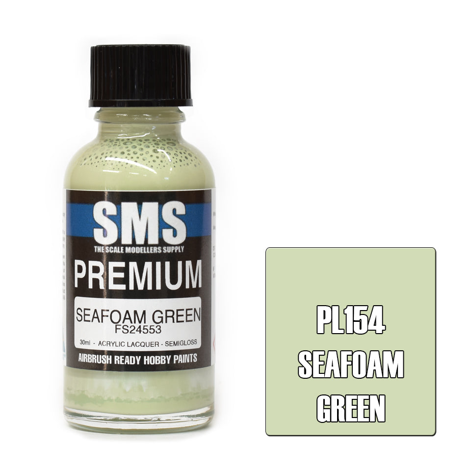 SMS Paints Seafoam Green 30ML PL154 Premium Lacquer Paint ADF FS24533