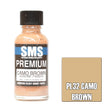 SMS Paints Camo Brown 30ML PL32 Premium Lacquer Paint AUSCAM FS30219