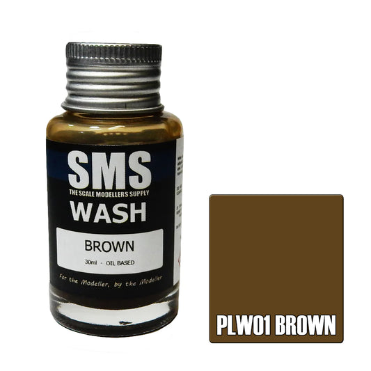 SMS Weathering Wash Brown Oil Based 30ml PLW01