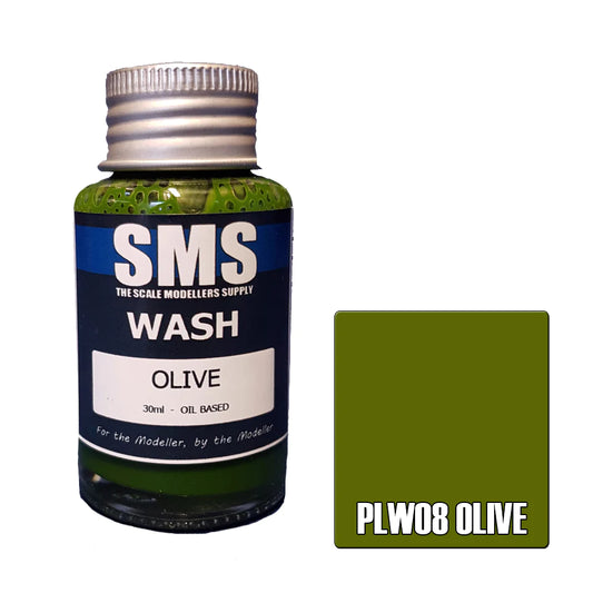 SMS Weathering Wash Olive - Oil Based 30ml PLW08