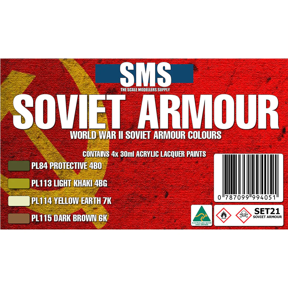 SMS Paint SOVIET WWII ARMOUR Colour Set