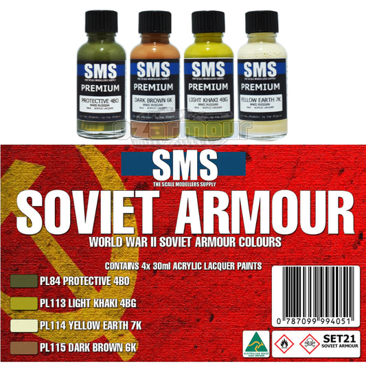 SMS Paint SOVIET WWII ARMOUR Colour Set