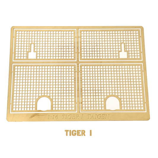 Photo Etched Grill/Mesh Screen Set for 1/16 Heng Long, Taigen or Tamiya Tiger I