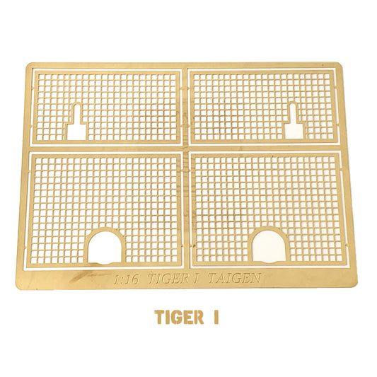 Photo Etched Grill/Mesh Screen Set for 1/16 Heng Long, Taigen or Tamiya Tiger I